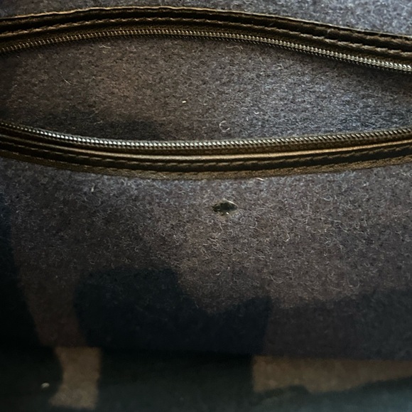 Kate Spade Navy Tote with Pink Floral Accents - Picture 4 of 8